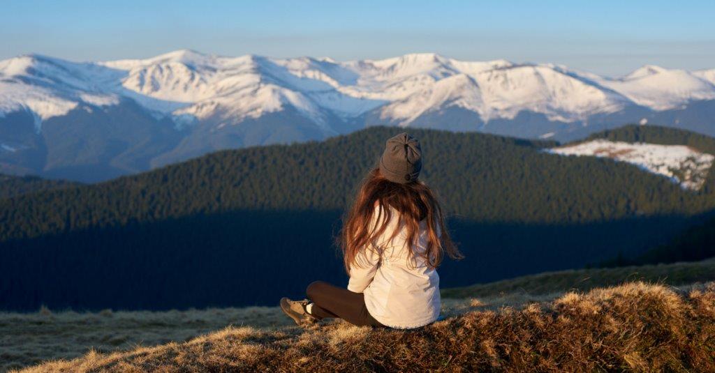 Spending time alone in nature